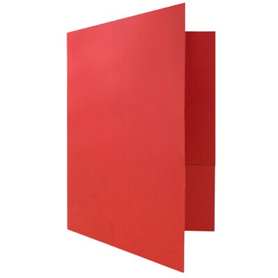JAM Paper® Two-Pocket Textured Linen Business Folders, Assorted Colors, 6/Pack (386LASSRT)