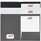 JAM Paper Linen 2-Pocket Folders, Multicolored, Assorted Business Colors, 6/Pack (24365119)