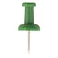 JAM Paper Push Pins, Green, 2 Packs of 100 (2242954A)