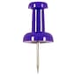 JAM Paper Push Pins, Purple, 2 Packs of 100 (222419053A)