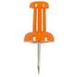 JAM Paper Pushpins, Orange, 2 Packs of 100 (222419052A)