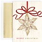 JAM Paper® Christmas Cards Set, Shell Ornament, 18/Pack (526918900)