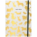JAM Paper® Hardcover Notebook with Elastic, 5 3/4 x 8 1/4, Ruff Ideas Journal, 160 Lined Sheets, Sold Individually (377234316)