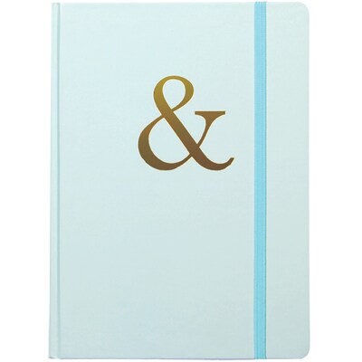 JAM Paper® Hardcover Notebook with Elastic, 5 3/4 x 8 1/4, Ampersand Journal, 160 Lined Sheets, Sold Individually (377234312)