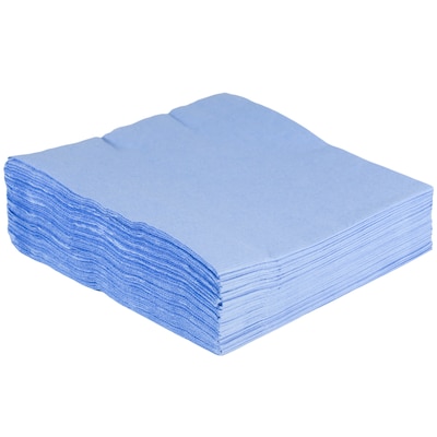 JAM Paper Lunch Napkin, 2-ply, Pastel Blue, 50 Napkins/Pack (62556207PB)