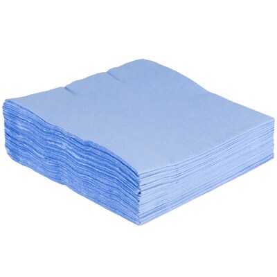 JAM Paper Lunch Napkin, 2-ply, Pastel Blue, 50 Napkins/Pack (62556207PB)