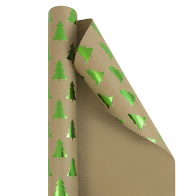 JAM Paper Christmas Wrapping Paper, 25 Sq. ft. x 30,  Assorted Colors (165KTRG)