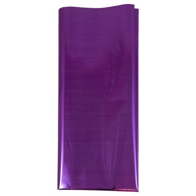 JAM Paper 20 x 26 Tissue Paper, Purple Mylar, 3 Sheets/Pack (11734228)