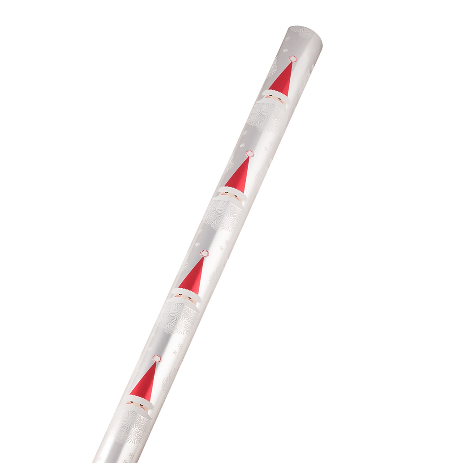 JAM Paper Christmas Wrapping Paper, 12 Sq. Ft, Snowflake Santa (165534549)
