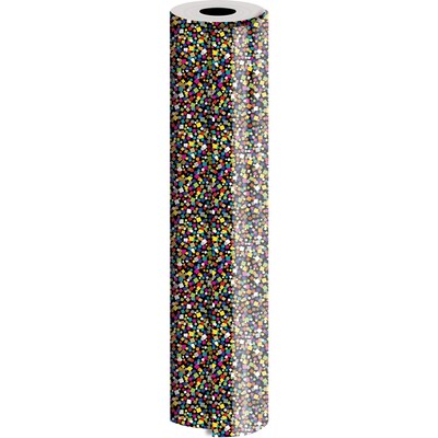 JAM Paper® Industrial Size Bulk Wrapping Paper Rolls, Party Popper, 1/4 Ream (416 Sq. Ft), Sold Individually (165J25624208)