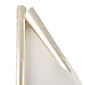 JAM Paper® Gift Wrap, Christmas Wrapping Paper, 12 Sq. Ft, Gold & Silver Holly, Roll Sold Individually (165534547)
