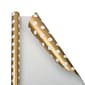 JAM Paper® Gift Wrap, Polka Dot Wrapping Paper, 25 Sq. Ft, Gold with White Polka Dots, Roll Sold Individually (165D25GO)