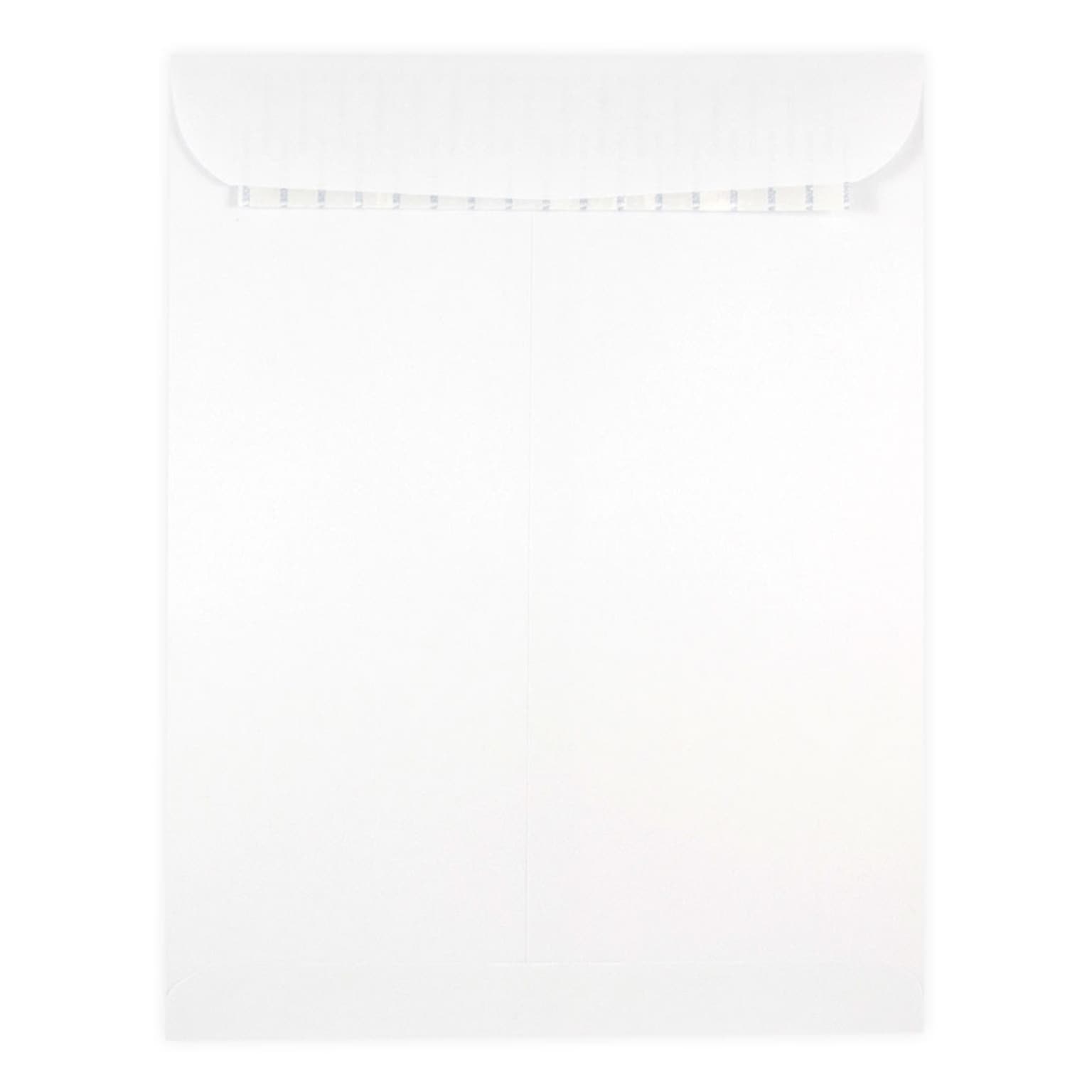 JAM Paper® 9 x 12 Open End Catalog Envelopes with Peel and Seal Closure, White, 25/Pack (356828780A)