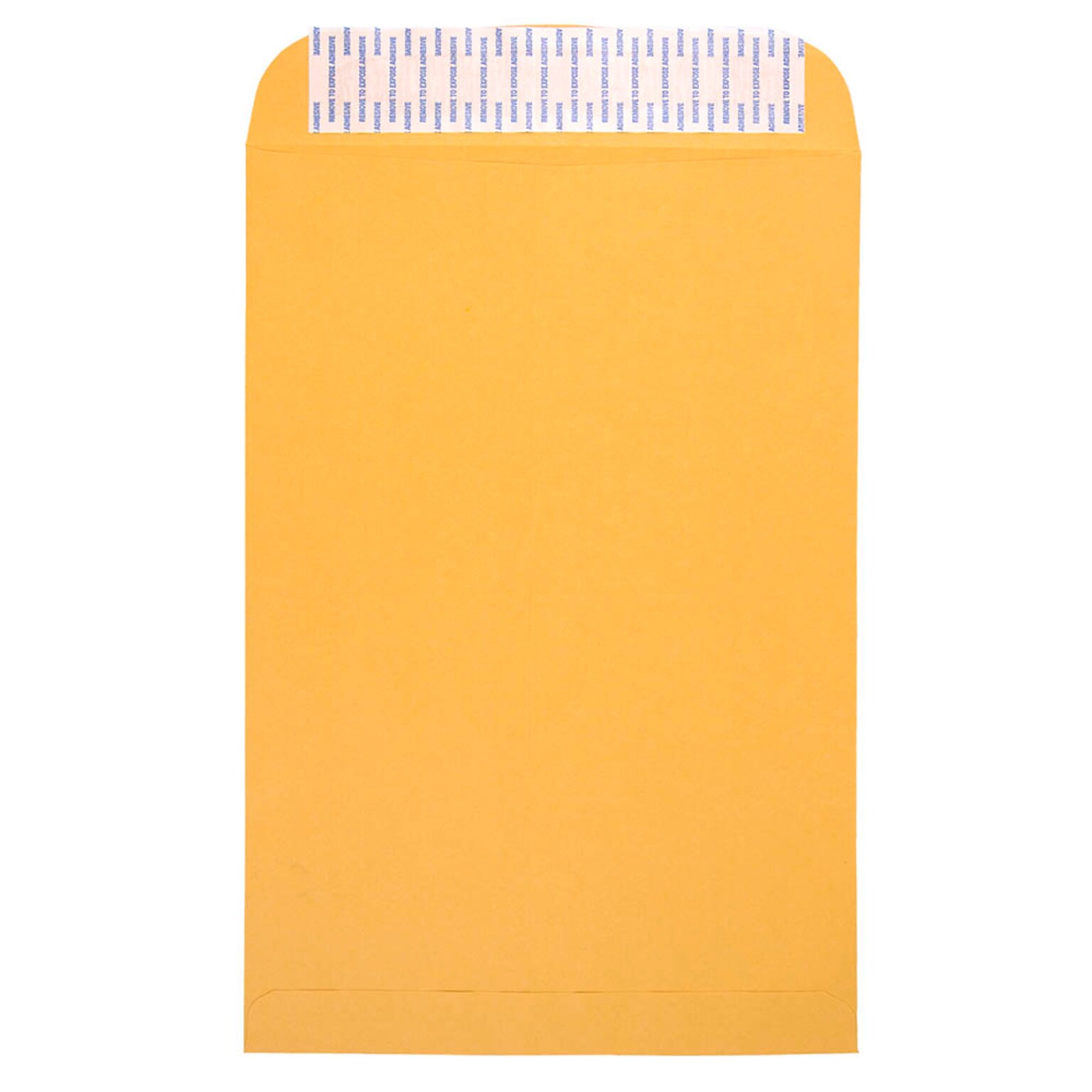 JAM Paper Peel & Seal Open End Catalog Envelope, 12 1/2 x 18 1/2, Brown, 250/Pack (13034275)