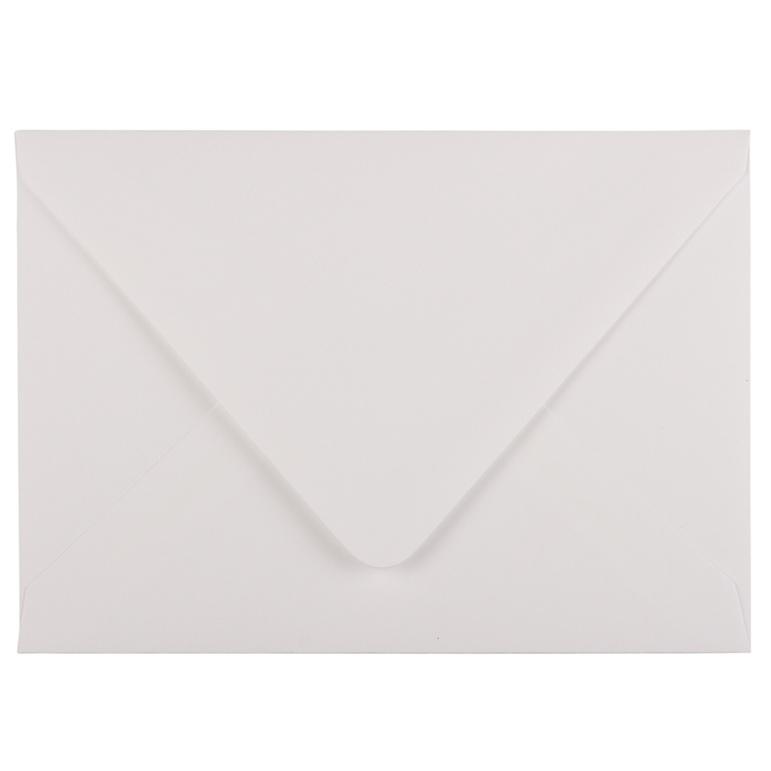 JAM Paper A7 Invitation Envelopes with Euro Flap, 5 1/4 x 7 1/4, White, 50/Pack (40234670I)