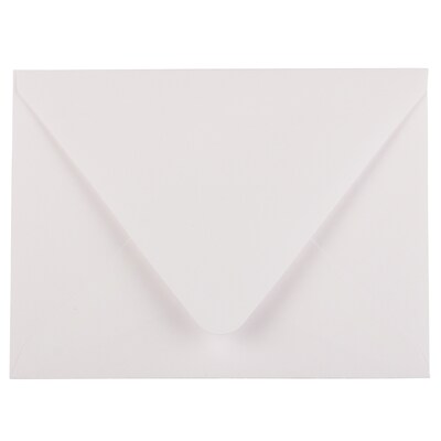 JAM Paper A2 Invitation Envelopes with Euro Flap, 4 3/8 x 5 3/4, White, 50/Pack (40234669I)