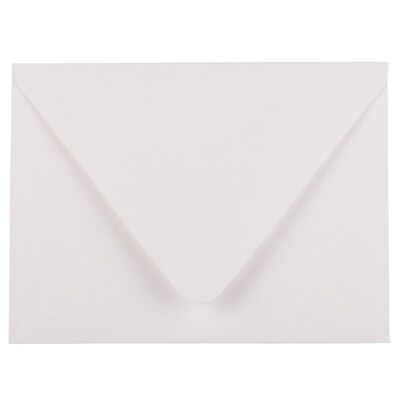 JAM Paper® A2 Invitation Envelopes with Euro Flap, 4.375 x 5.75, White, 25/Pack (40234669)