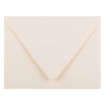 JAM Paper A2 Invitation Envelopes with Euro Flap, 4 3/8" x 5 3/4", Ivory, 50/Pack (235034673I)