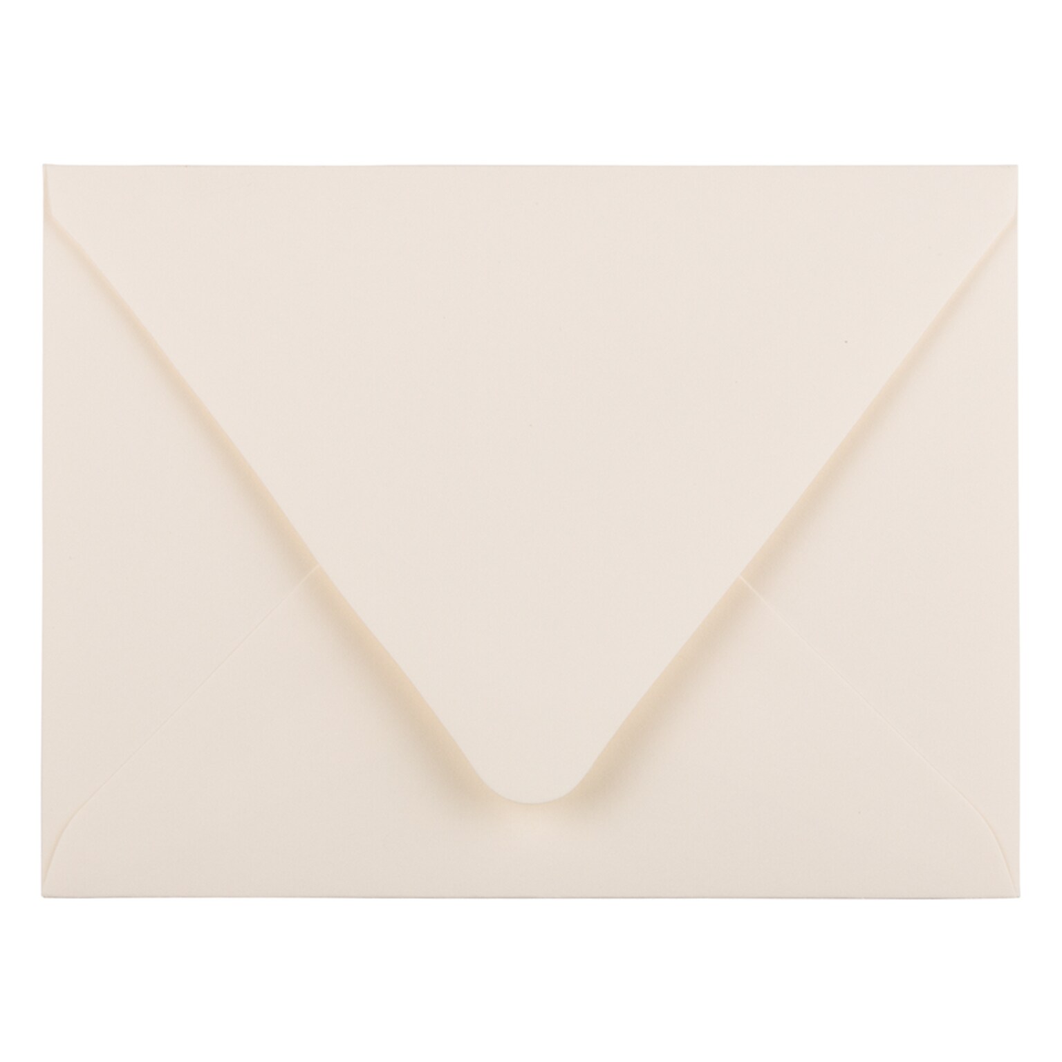 JAM Paper A2 Invitation Envelopes with Euro Flap, 4 3/8 x 5 3/4, Ivory, 50/Pack (235034673I)