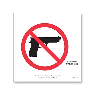 ComplyRight™ Weapons Law Posters, District of Columbia, 11 x 8.5 (E8077DC)