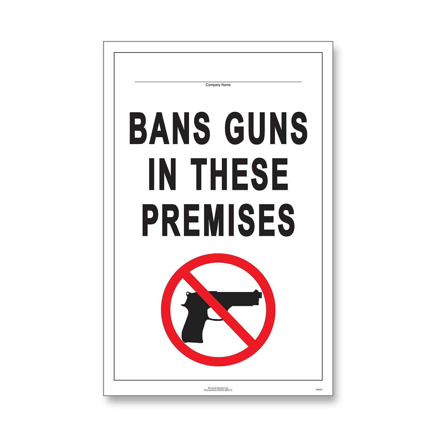 ComplyRight Weapons Law Posters, Minnesota, 17 x 11 (E8077MN)