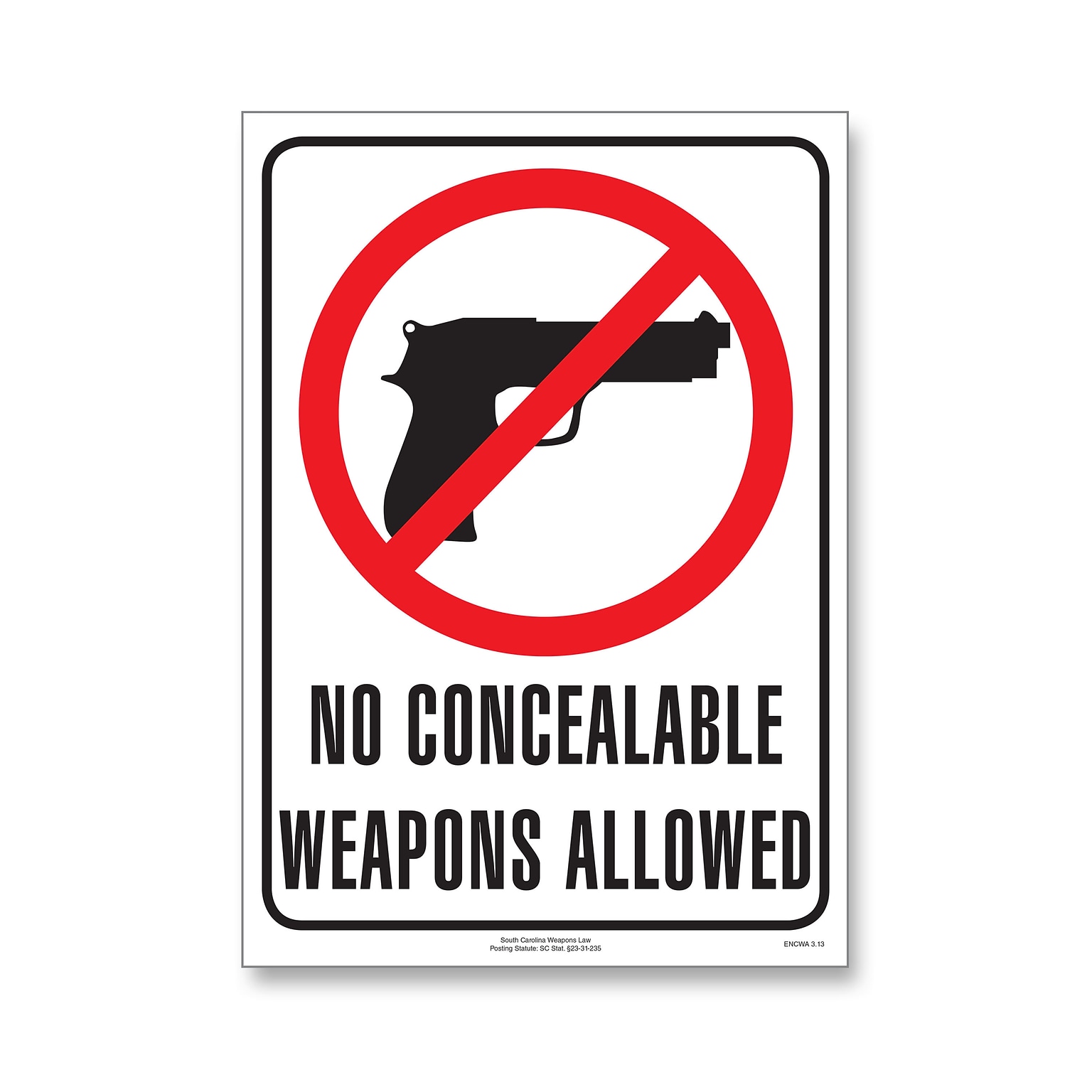 ComplyRight™ Weapons Law Posters, South Carolina (E8077SC)