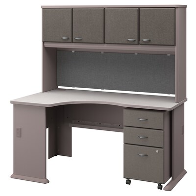 Bush Business Furniture Cubix Left Corner Desk With Hutch And