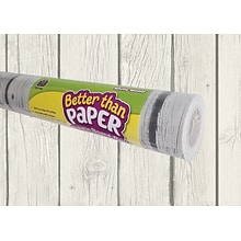 Teacher Created Resources Better Than Paper®Roll, 4 x 12, White Wood (TCR77366)