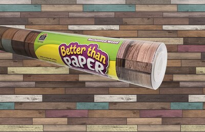 Teacher Created Resources Better Than Paper®Roll, 4 x 12, Reclaimed Wood (TCR77399)