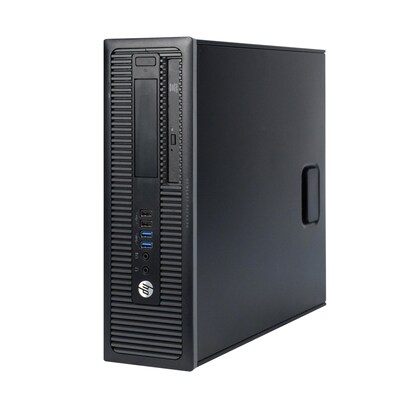 HP ProDesk 600 G1 Small Form Factor Refurbished Desktop Computer, Intel i5-4570 3.2GHz, 16GB RAM, 120GB SSD+3TB