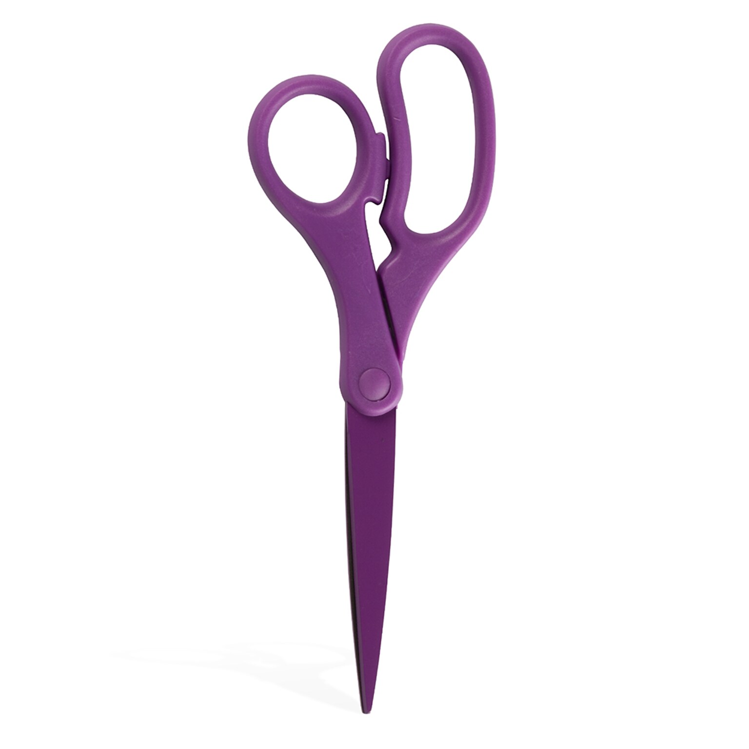 JAM Paper 8 Plastic General Purpose Scissors, Pointed Tip, Purple (342PU)