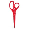 JAM Paper® Heavy Duty Multi-Purpose Precision Scissors, 8 Inch, Red, Stainless Steel Blades, Sold Individually (342RE)