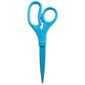 JAM Paper® Heavy Duty Multi-Purpose Precision Scissors, 8 Inch, Blue, Stainless Steel Blades, Sold Individually (342BU)