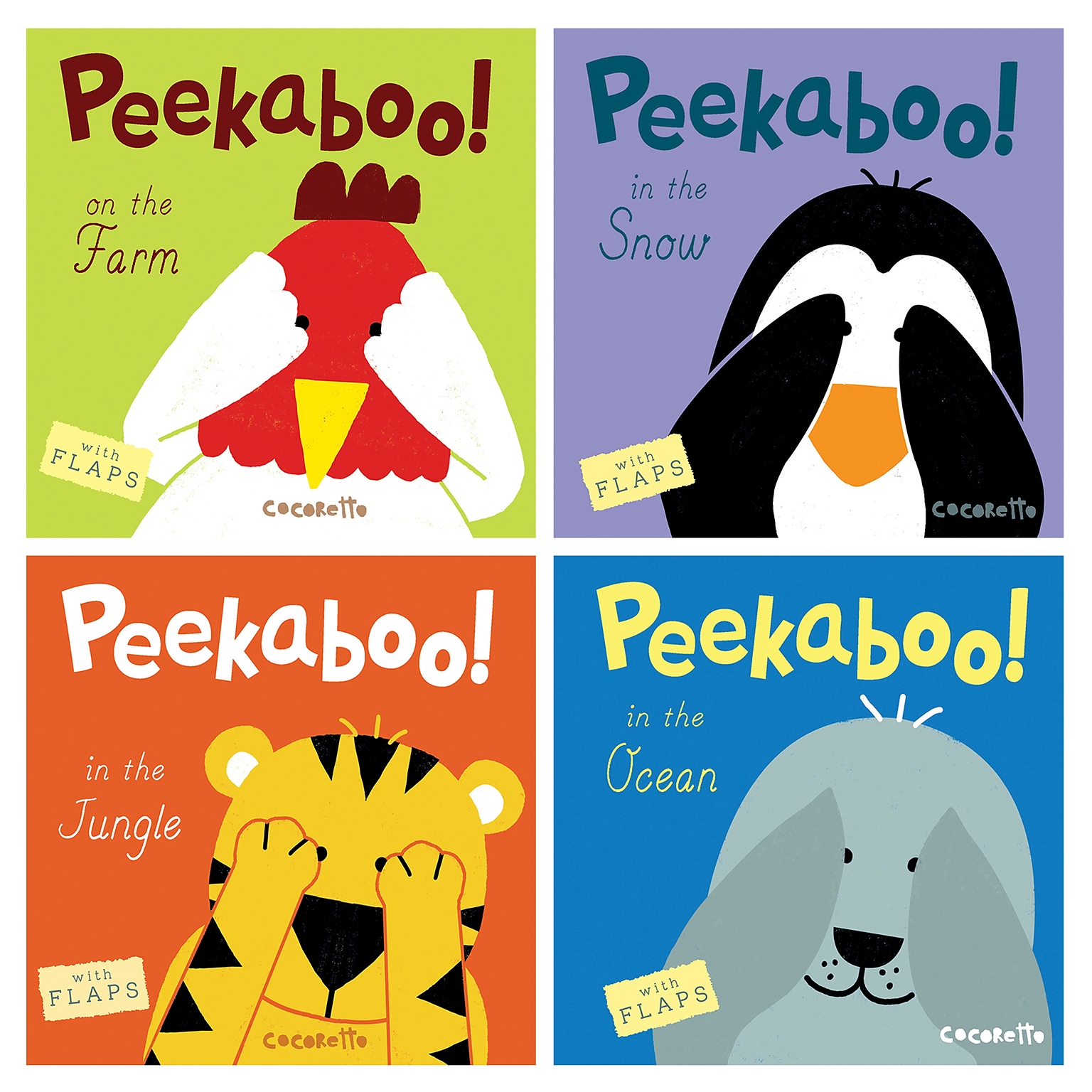 Peekaboo!, Set of 4 Board Books (CPYPEEKABOOSET)