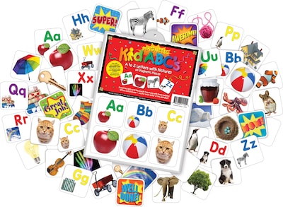 Barker Creek Learning Magnets® A-Z Letters with Pictures, 60/Pack (LM1150)