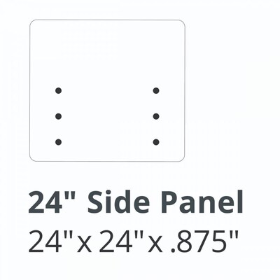Luxor Reclaim Privacy Panel, Slate Gray, 3/Pk (RCLM3D4824SG)