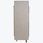 Luxor Reclaim Freestanding Room Divider, 66"H x 24"W, Misty Gray Fabric (RCLM2466ZMG)