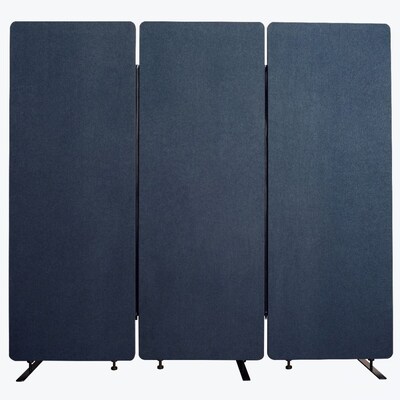 Luxor Reclaim Room Divider, Starlight Blue, 3/Pk (RCLM7266ZSB)