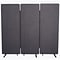 Luxor Reclaim Room Divider, Slate Gray, 3/Pk (RCLM7266ZSG)