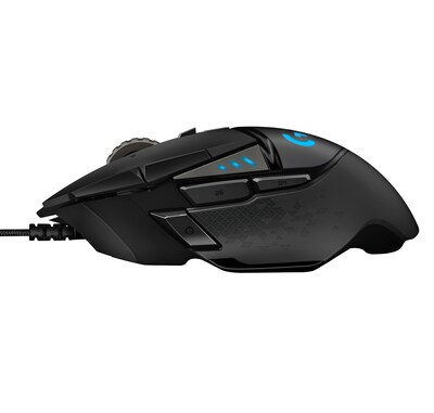 Logitech G502 HERO Ambidextrous Optical USB Gaming Mouse, Black (910-005469)