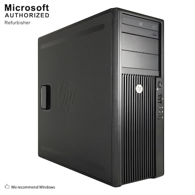 HP Z420 Refurbished Desktop Computer, Intel Xeon E5-1603, 16GB RAM, 120GB SSD+3TB HDD