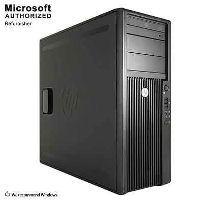 HP Z420 Refurbished Desktop Computer, Intel Xeon E5-1603, 16GB RAM, 120GB SSD+3TB HDD