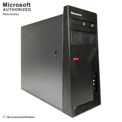 Lenovo ThinkCentre M58 TW Refurbished Desktop Computer, Intel 2 Duo E8400, 4GB RAM, 500GB HDD