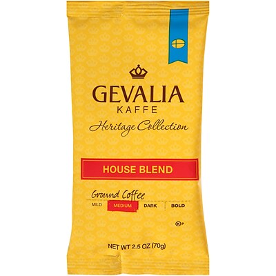 Gevalia Heritage Collection House Blend Medium Coffee 2.5oz, Pack of 24 (GEN39139)