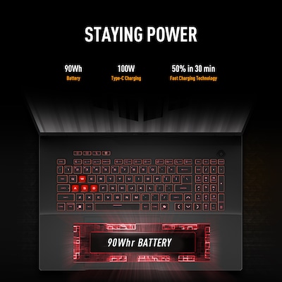 ASUS TUF A18 18" WUXGA 144Hz Gaming Laptop, NVIDIA GeForce RTX 5050, AMD Ryzen 7 5.1 Ghz, 16GB RAM, 1TB SSD, Win 11 Home