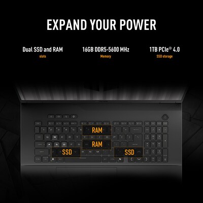 ASUS TUF A18 18" WUXGA 144Hz Gaming Laptop, NVIDIA GeForce RTX 5050, AMD Ryzen 7 5.1 Ghz, 16GB RAM, 1TB SSD, Win 11 Home