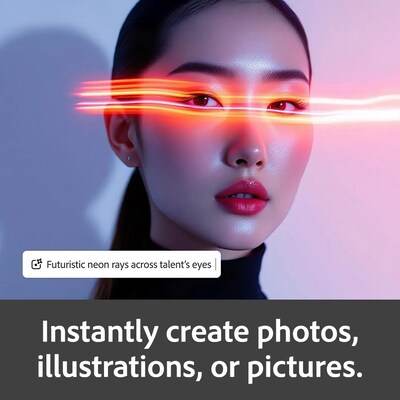 Adobe Firefly Standard AI Video Generator, 1 Year Subscription for 1 User, PC/Mac, Download