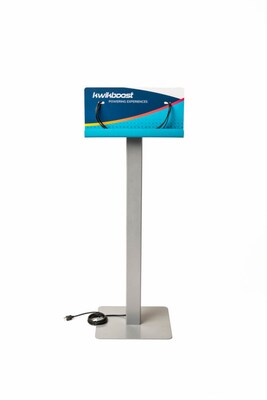 Luxor KwikBoost Standard Courtesy Charging Station, Freestanding with Custom Graphics