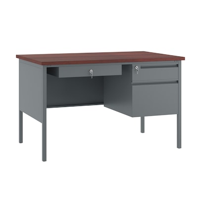 Flash Furniture Cambridge 48W Right Side Single Pedestal Desk, Mahogany (GCMGRY24X48MHG)