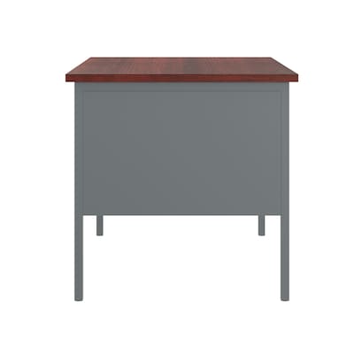 Flash Furniture Cambridge 48"W Right Side Single Pedestal Desk, Mahogany (GCMGRY24X48MHG)